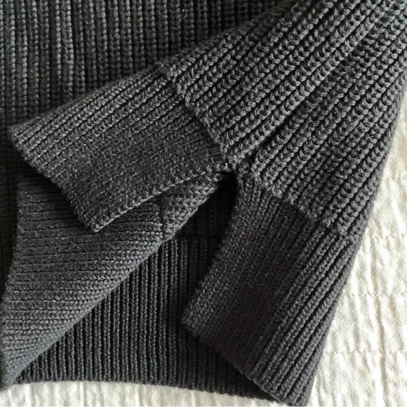 Aqua black cotton sleeve sweater - Picture 7 of 10